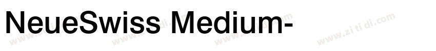 NeueSwiss Medium字体转换